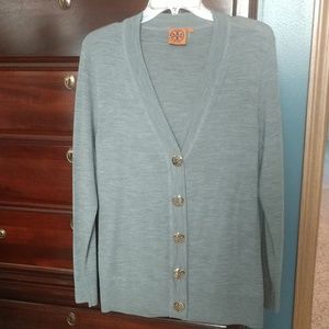 Tory Burch cardigan with gold buttons